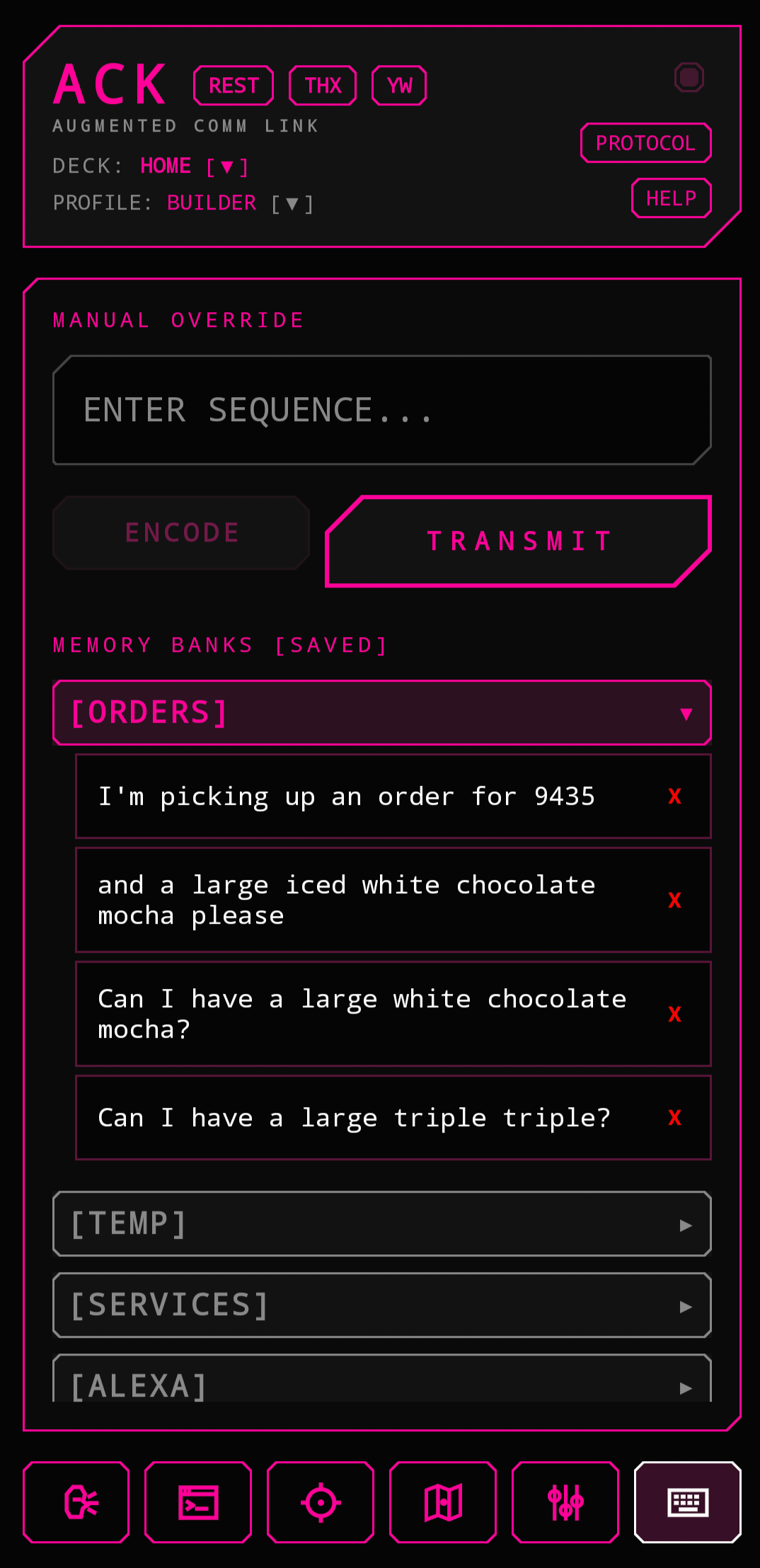 Manual Override screenshot
